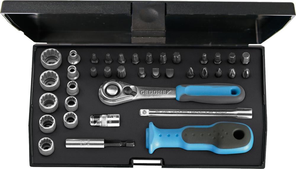 2277184 steckschluessel satz 1 4 d20kau 20 37 teilig gedore