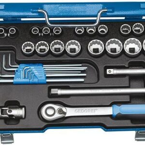 Steckschlüssel-Satz 1/2" D19WAU-20 31-teilig GEDORE