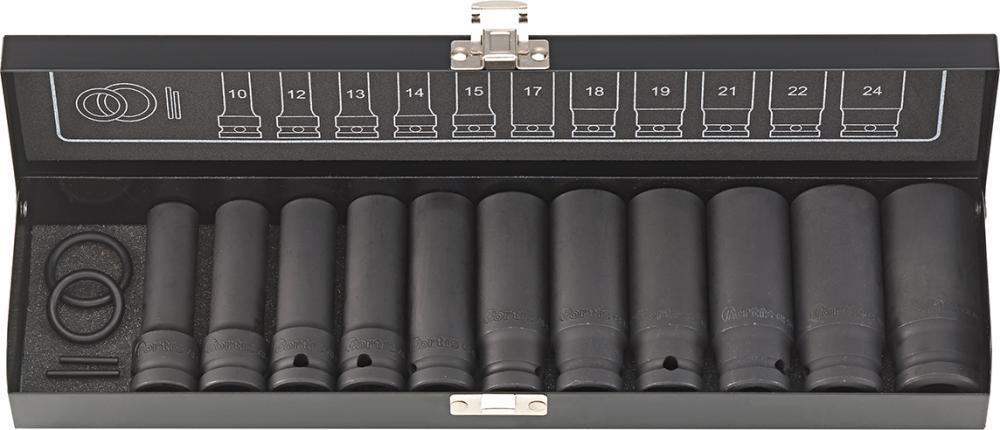 2277480 kraft steckschluessel satz lang 1 2 15 teilig fortis