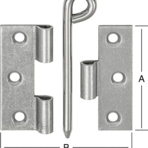 Kulissenscharnier 57/60X60 BL 00057 060RI