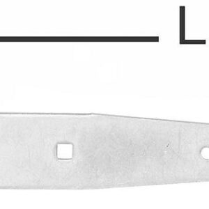 Werfgehänge 55x3,75x500mmhell verz.