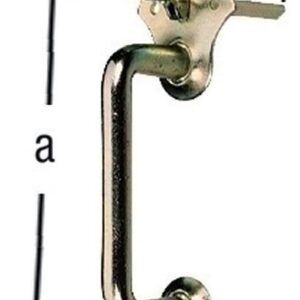 Klinkgriff Nr.170 Gesamtl.255mm hell verz.