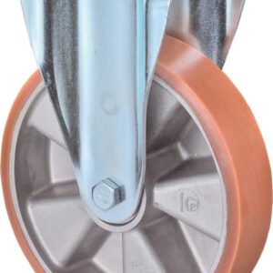 Bockrolle 80mm N110.B90 Platte,Polyure Guss,KL N110.B90.081