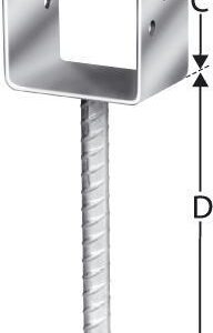 Pfostenträger tzn 71 CE