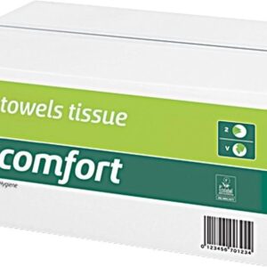 Handtuchp. SOFT 25x23cm3200 Bl. Z-Falz (V-Falz)