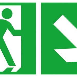 R-Schild,Rett-weg re ab 30x15cm,Alu,nachl.