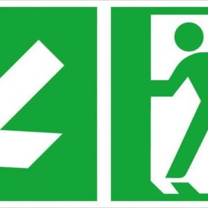 R-Schild,Rett-weg li ab 30x15cm,Alu,nachl.