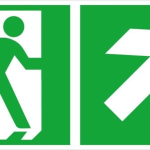 R-Schild,Rett.weg re auf 30x15cm,Alu,nachl.