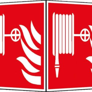 Brandschutzschild Alu Löschschl. Wi.200x200mm