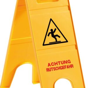 Kunststoff Warnschild Achtung Rutschgefahr