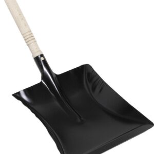 Kehrschaufel Metall schwarz 22 cm breit
