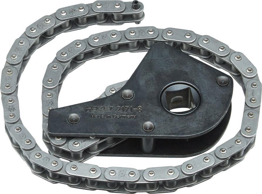 2280580 kettenschluessel fuer oelfilter antrieb 1 2 50 150mm hazet