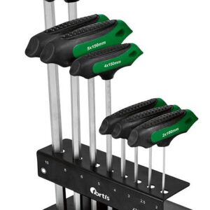 T-Griff-Schraubendr.-Stz 7tlg. I6kt. 2-8mm FORTIS