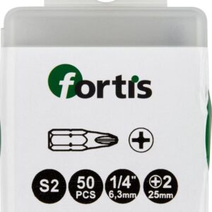 Bit 1/4" DIN3126 C6,3 PH2 50er Pack FORTIS