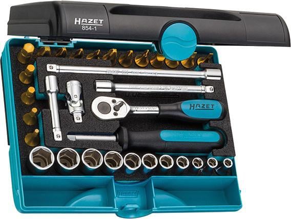 2280975 steckschluessel satz 1 4 854 1 33 teilig hazet