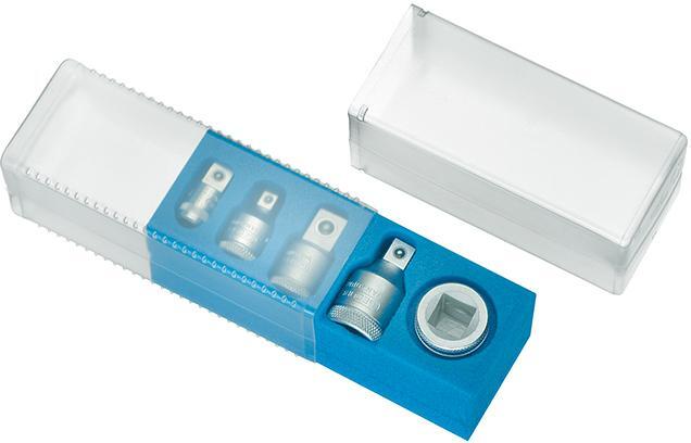 Vergrößerungsstück-/ Reduzierstück-Satz 1/4" -3/4" 5-teilig GEDO 1 Vergrößerungsstück-/ Reduzierstück-Satz 1/4" -3/4" 5-teilig GEDO