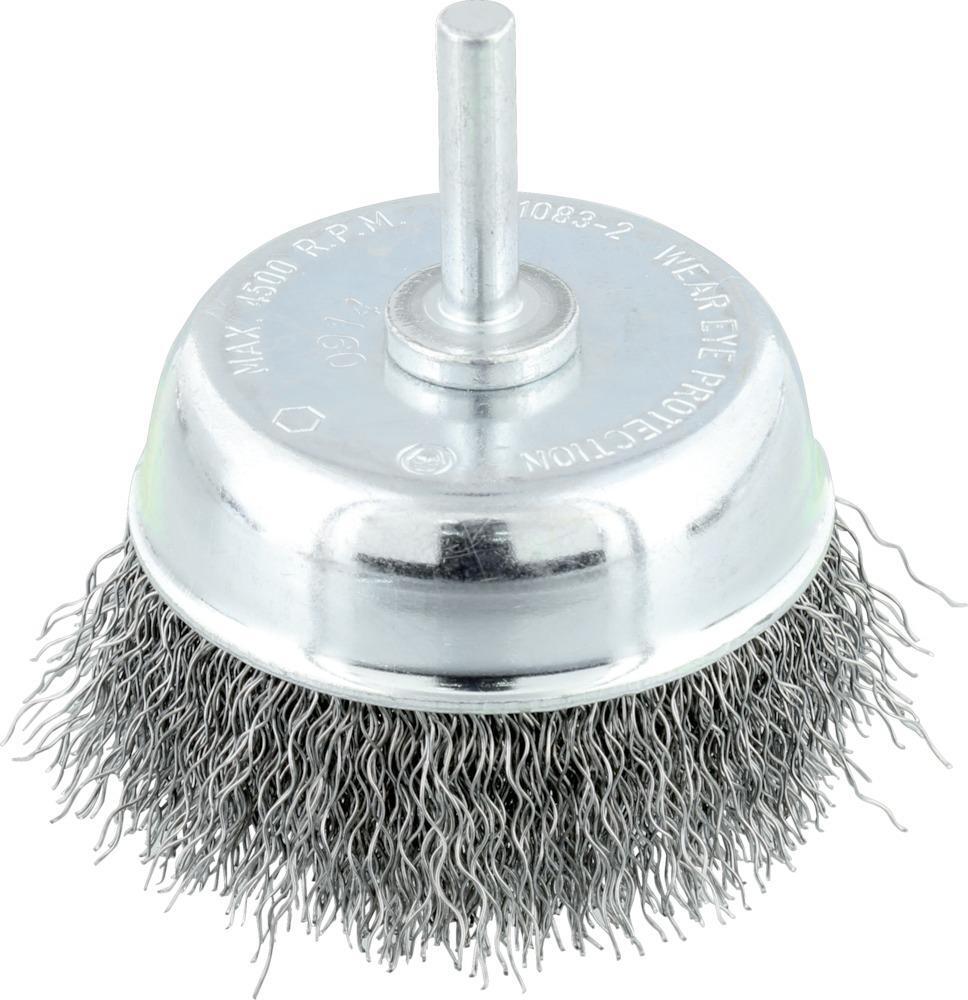 2281330 topfbuerste stahld 6mm 75mm grob gewellt osborn