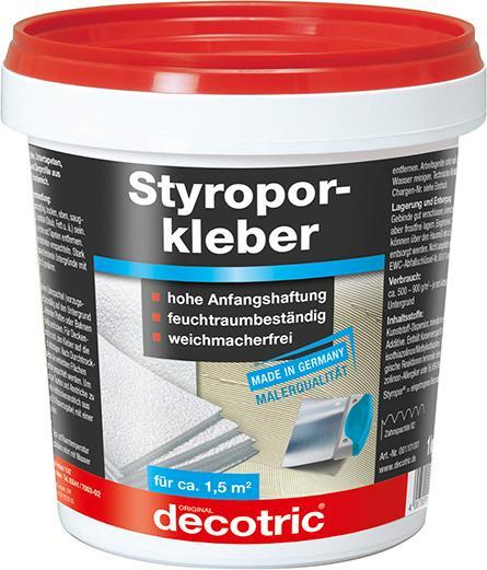 2283050 styroporkleber 1 kg gebrauchsfertig decotric
