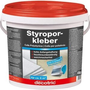 Styroporkleber 4kg, Eimergebrauchsfertig decotric