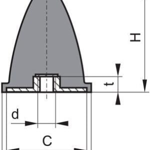 Gummi Anschlag Puffer GP EP 20x24 M6