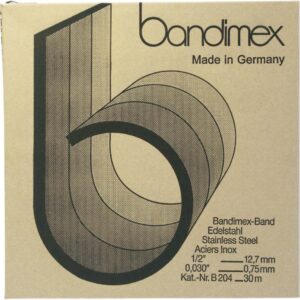 Stahlband 3/4" V2A-Edelstahl, Rolle a 30m Bandimex