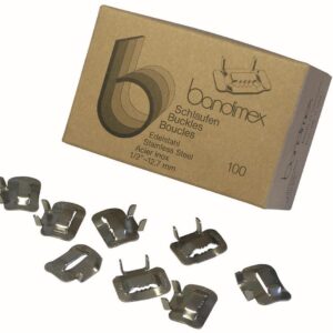 Schlaufen 3/8" V2A-Edelstahl, Pack a 100 Stück Bandimex