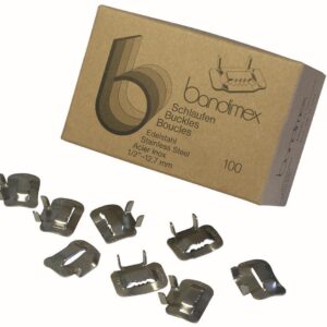 Schlaufen 3/4" V2A-Edelstahl, Pack a 100 Stück Bandimex