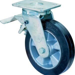 Lenkrolle 250mm RR120.B80Platte,Elast.schw.KL,FestRR120.B80.251