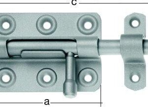 Bolzenriegel Typ266 mont.Schlaufe 100mm verz.