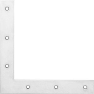 Haustürwinkel 160x160mm hell verz.