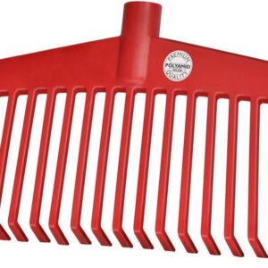 Laubbesen Nylon rot 21 Zinken Arbeitsbr 38cm