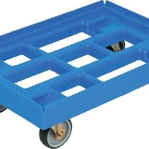 Transportroller 610x410mmblau, m. 4 LR.