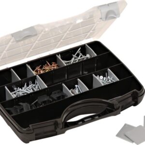 Allzweckkoffer 45 schwarz-silber 312x238x51