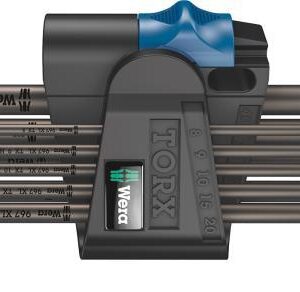 Winkelschraubendreher- Satz lang mit Haltefunktion 9-teilig