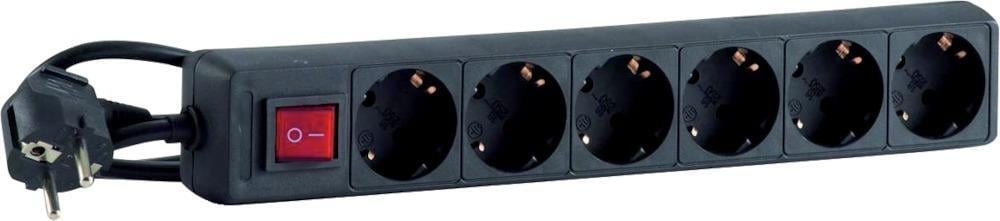 Steckdosenleiste IP201,4m 6-fach H05VV-F3G1,0 1 Steckdosenleiste IP201,4m 6-fach H05VV-F3G1,0