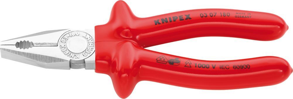 Kombinationszange VDE tauchisoliert 180mm KNIPEX 1 Kombinationszange VDE tauchisoliert 180mm KNIPEX