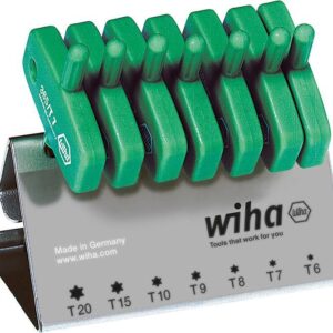 Schraubendreher-Satz mit Schlüsselgriff im StänderT6-T20x mm Wih