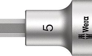 Schraubendrehereinsatz 1/2" Innensechskant mit Haltefunktion 5x6