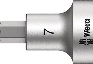 Schraubendrehereinsatz 1/2" Innensechskant mit Haltefunktion 7x6