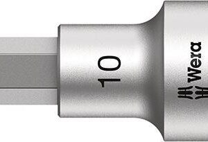 Schraubendrehereinsatz 1/2" Innensechskant mit Haltefunktion 10x