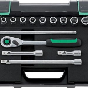 Steckschl.-Grt. 1/2" 22tlg. 52/16/6QR KN