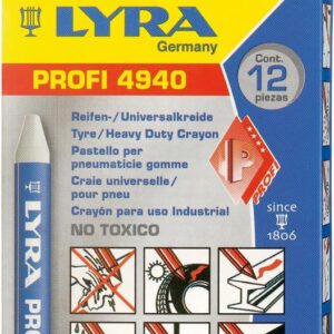 Reifen-/Universalkreide 4940 a 12 St. weiß Lyra