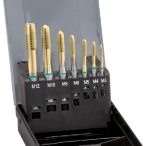 Maschinengewindebohrer- Set DIN371 HSSE TiN Typ UNI Form B M3-M1