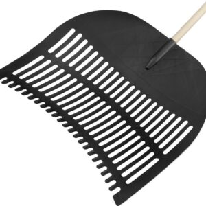 Laubschaufel 70 x 60 mm PP schwarz, Dülle 28 mm