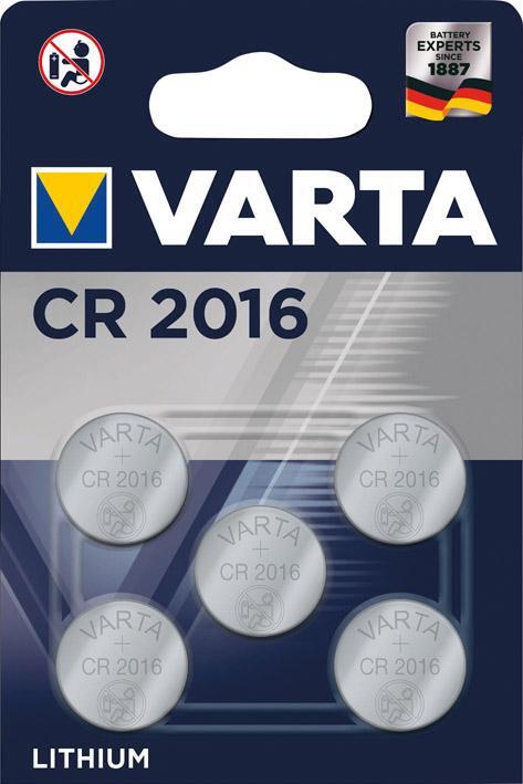 2287413 batt electro cr2016 5er blister varta