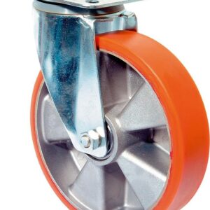 Lenkrolle 80mm L400.B90 Platte,Polyure Guss,KL L400.B90.080