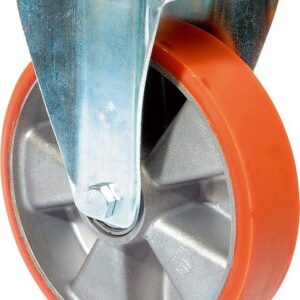 Bockrolle 80mm L410.B90 Platte,Polyure Guss,KL L410.B90.080