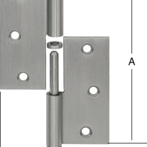 Türscharnier 90X90 mm rts. RF