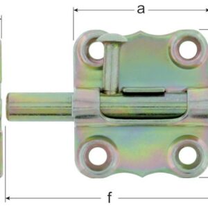 Grendelriegel Typ 160/K2ZA/47 mm