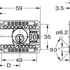 Riegelschloss Mss.vern.GL2828.00002:BN.0101